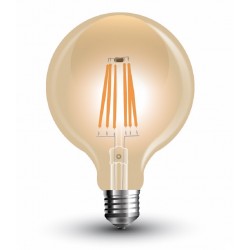 Lámpara LED Globo 125mm Gold E27 4W Filamento 2100ºK