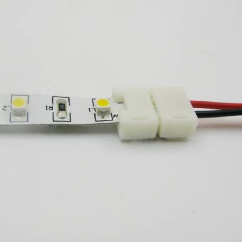Conector empalme rápido Angulo tira Led 10mm (SMD5050) Monocolor